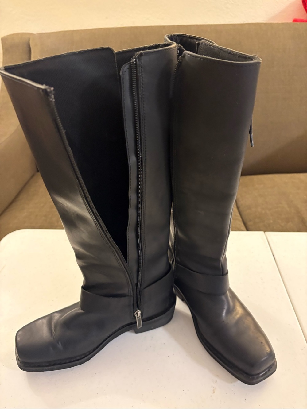 Harley-Davidson Women's Romy Tall Black Leather Lace-Up Boots - Size 7.5 - Picture 7 of 8